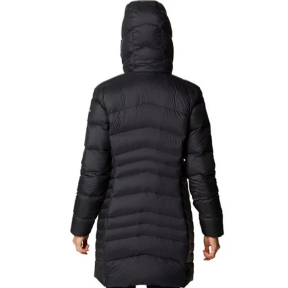 Columbia Women's Autumn Park™ Down Hooded Mid Jacket Black 3X - Picture 4 of 11